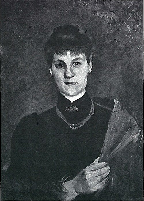 Porträt einer Frau mit Korallenkette, 1889, Lovis Corinth