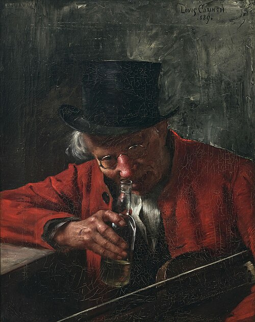 The old drinker, 1889, Lovis Corinth