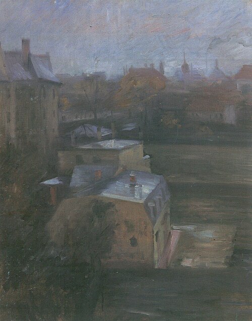 View over the Roofs, 1896, Lovis Corinth