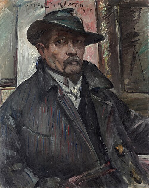 Self-Portrait with Hat and Coat, 1915, Lovis Corinth