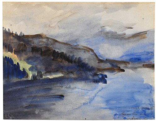 Regentag am Walchensee, 1912, Lovis Corinth