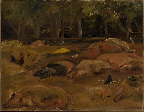 The Piggery, 1912, Lovis Corinth