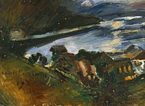 The Walchensee by moonlight, 1920, Lovis Corinth