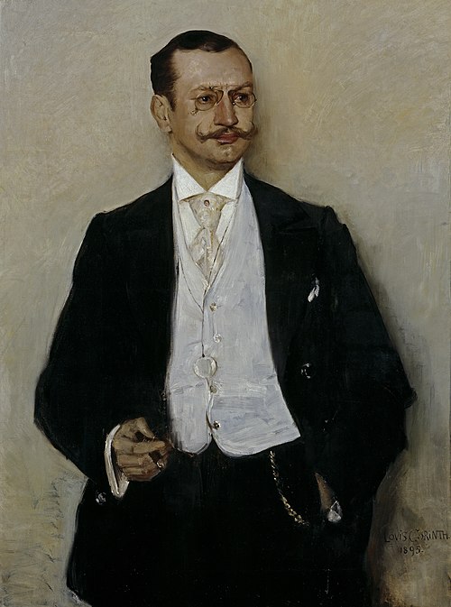 The Artist Carl Strathmann, 1895, Lovis Corinth