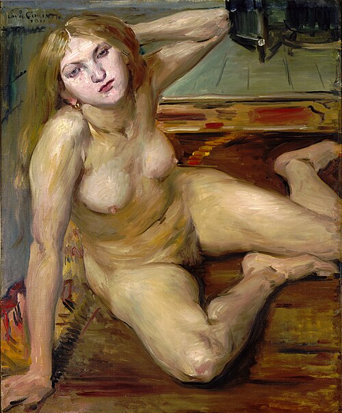 Nude Girl on a Rug, 1912, Lovis Corinth