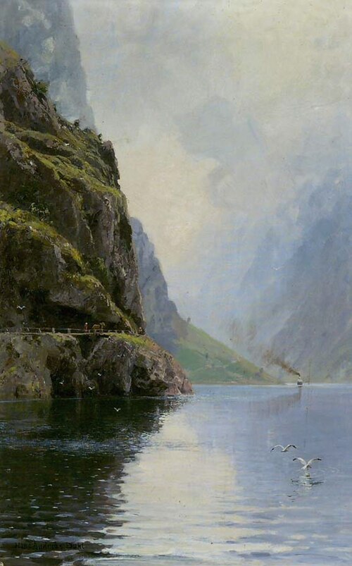 Sognefjord/Norwegen, 1919, Hans Andreas Dahl