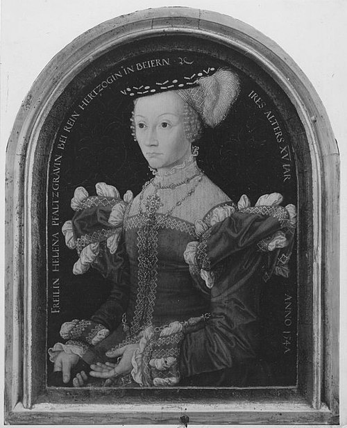 Portrait Pfalzgräfin Helene of Simmern-Sponheim, 1531, Hans Besser