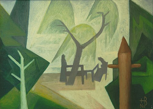 On the lakeshore I, 1953, Hans Brass