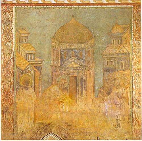 Peter heals a lame man, 1277, Cimabue