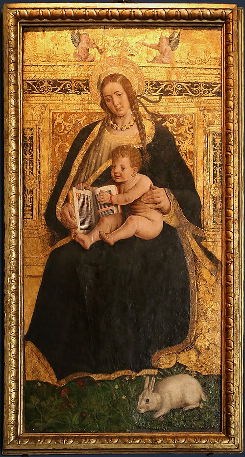 Madonna of the Rabbit, 1500, Hans Clemer