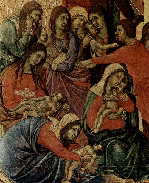 Bethlehem Mourns Children Killed by Herod, 1309, Duccio di Buoninsegna