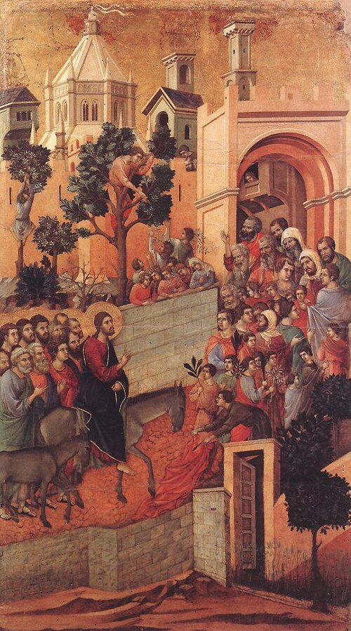 Entry into Jerusalem, 1311, Duccio di Buoninsegna