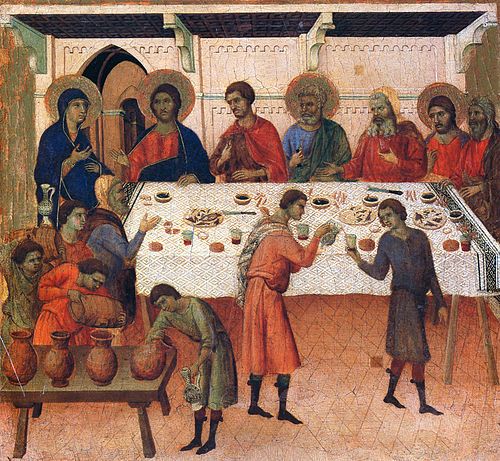 Les Noces de Cana, 1308, Duccio di Buoninsegna