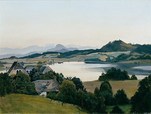 Kärntner Landschaft (Kraiger-See mit Ulrichsberg), 1920, Hans Frank