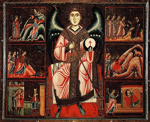 St Michael and his legend, 1250, Coppo di Marcovaldo