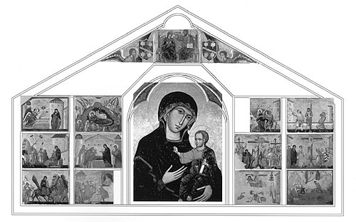 Dossale di Badia Ardenga, 1280, Guido da Siena