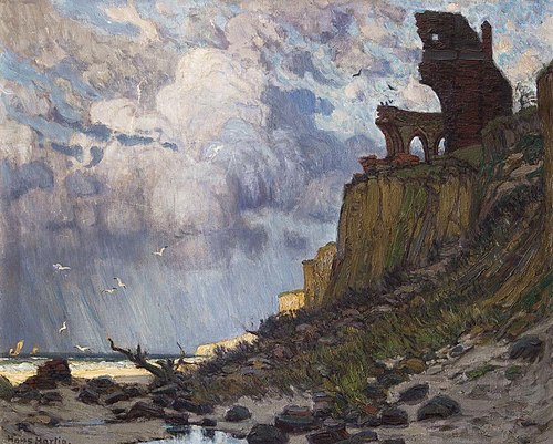 Ruines d'églises à Hoff, 1936, Hans Hartig