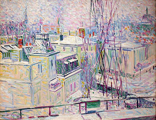 Toits enneigées, 1908, Curt Herrmann