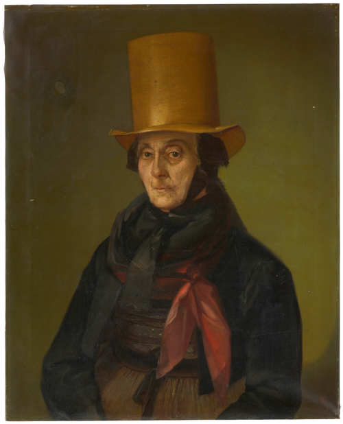 Porträt der Scholastika Rombach, geb. Fehrenbach, 1840, Dionys Ganter