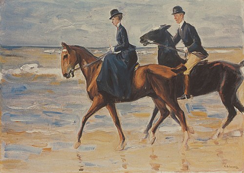 Two riders on the beach, 1903, Max Liebermann