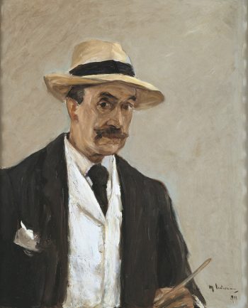 Self-Portrait with Panama Hat, 1911, Max Liebermann