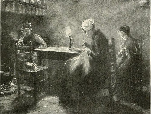 Holländisches Interieur, 1880, Max Liebermann