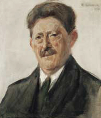 Porträt des Berliner Gartendirektors Albert Brodersen, 1920, Max Liebermann