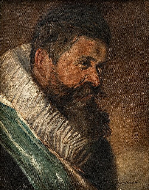 Kopf eines St. Adriansschützen aus dem Jahr 1627, Kopie nach Frans Hals, 1896, Max Liebermann
