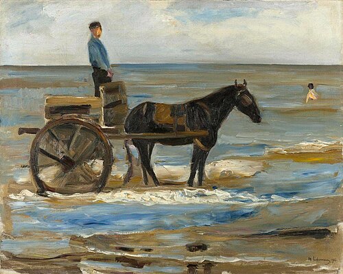 The Lifeguard's cart, 1908, Max Liebermann