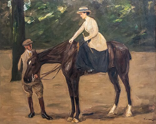 The artist's daughter riding, 1913, Max Liebermann