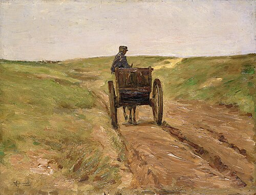 Cart in Katwijk, 1889, Max Liebermann