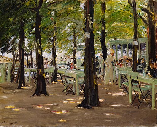 Biergarten «De Oude Vink» bei Leiden, 1905, Max Liebermann