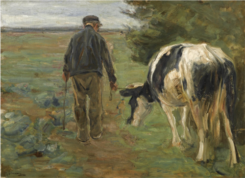 FARMER AND COW, , Max Liebermann
