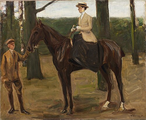 Des Künstlers Tochter zu Pferde, 1913, Max Liebermann