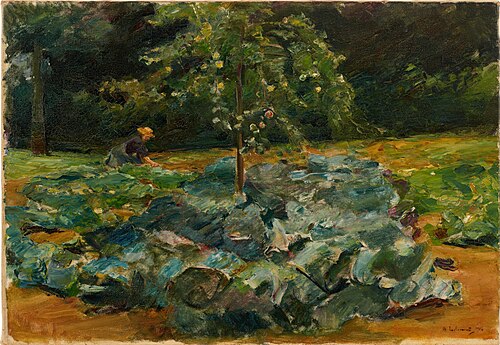 Cabbage patch in the Wannsee garden, 1916, Max Liebermann