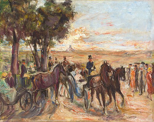 Corso auf dem Monte Pincio in Rom, 1930, Max Liebermann
