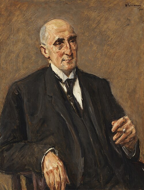Portrait des Textilfabrikanten und Kunstsammlers Carl Lewin, Breslau, 1922, Max Liebermann