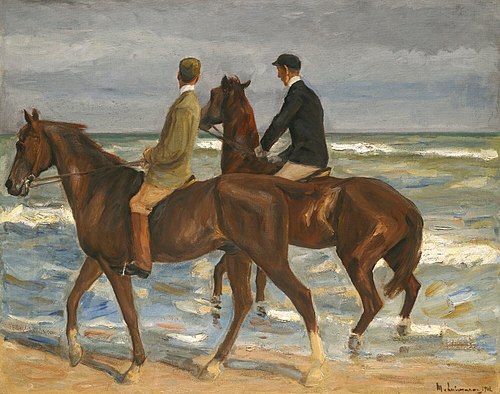 Zwei Reiter am Strand, 1901, Max Liebermann