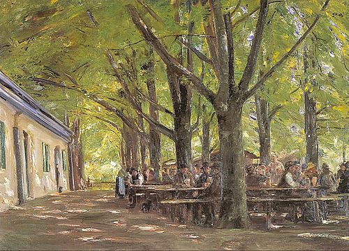 brasserie de campagne à Brannenbourg, 1893, Max Liebermann
