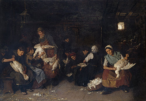Women Plucking Geese, 1870, Max Liebermann
