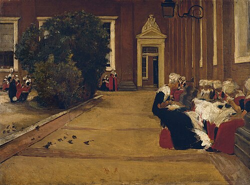 Orphan Girls in Amsterdam, 1876, Max Liebermann