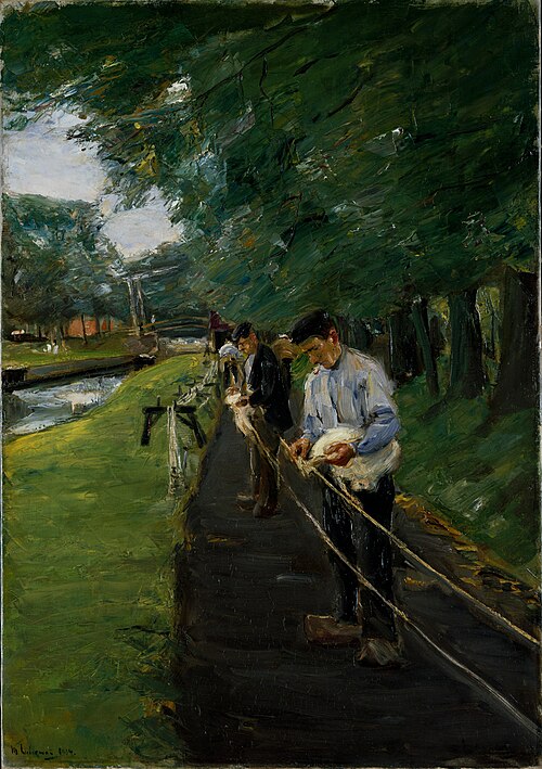 The Ropewalk in Edam, 1904, Max Liebermann