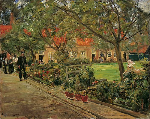 Hospital garden in Edam, 1904, Max Liebermann