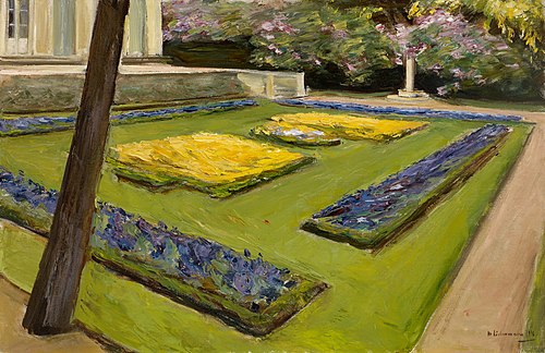 Terrace in the Garden near the Wannsee towards Northwest, 1916, Max Liebermann