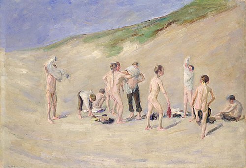 Nach dem Baden, 1904, Max Liebermann