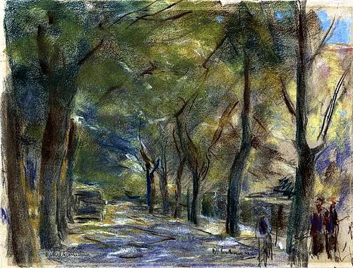 La rue Colomier à Wannsee., 1920, Max Liebermann
