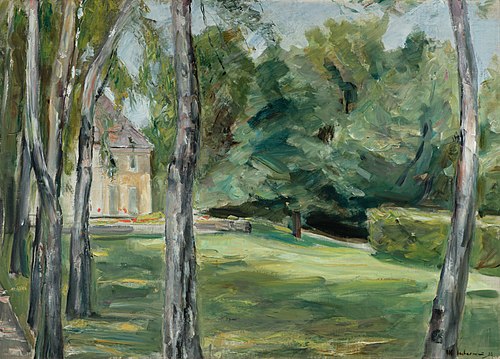 House in the garden (Dům v zahradě), 1923, Max Liebermann
