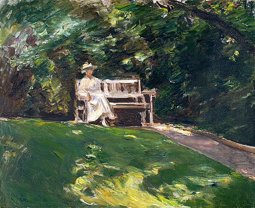 The garden bench, 1916, Max Liebermann
