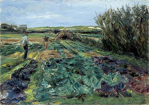 The cabbage field (cabbage field in Noordwijk), 1912, Max Liebermann