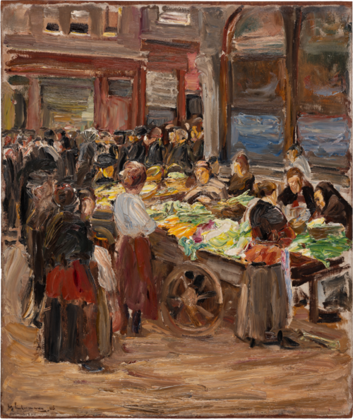 Jewish Street in Amsterdam, 1908, Max Liebermann